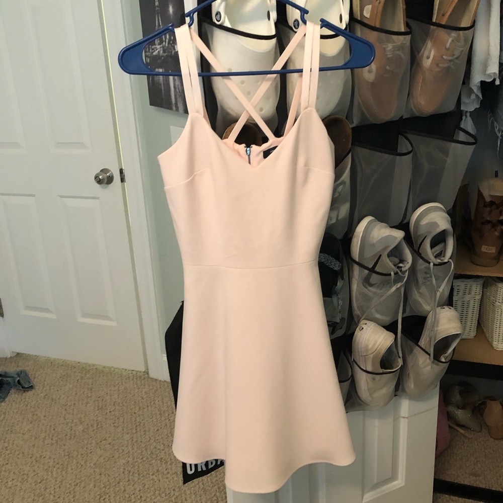 French Connection Light pink skater dress